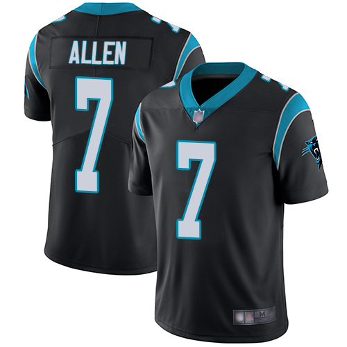 Carolina Panthers Limited Black Men Kyle Allen Home Jersey NFL Football #7 Vapor Untouchable